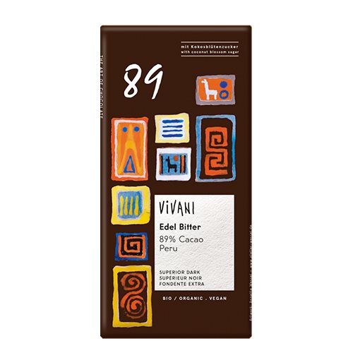 Vivani Chokolade 89% Kakao Ø 1 Vivani Chokolade 89% Kakao Ø