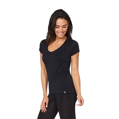 Women's V-Neck T-Shirt sort str. XL 1 Women's V-Neck T-Shirt sort str. XL