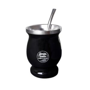 Yerba Mate krus 230 ml m. bombilla sugerør
