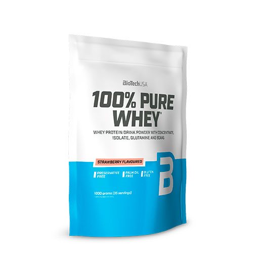 100% Pure Whey Protein pulver Strawberry 1 100% Pure Whey Protein pulver Strawberry