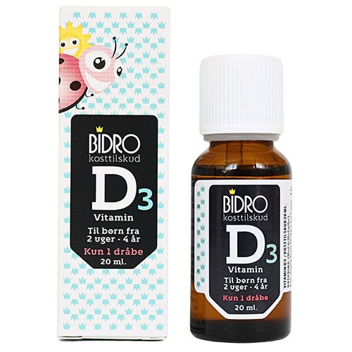 Bidro Vitamin D3 dråber 1 Bidro Vitamin D3 dråber