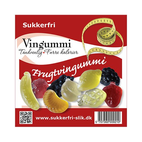 Frugtvingummi sukkerfri 1 Frugtvingummi sukkerfri