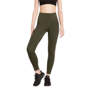 Full-Length High-Waist Tights Dark Olive str. XL