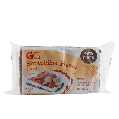 GG SuperFiber Havre knækbrød 1 GG SuperFiber Havre knækbrød