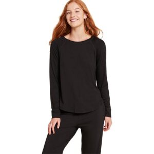 Goodnight Raglan Sleep Top Black M