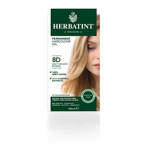Herbatint 8D hårfarve Light 1 Herbatint 8D hårfarve Light