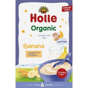 Holle Fuldkornsgrød med mælk og banan Ø