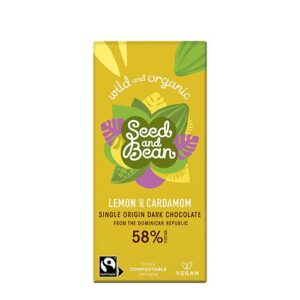Mørk chokolade 58% Citron & Kardemomme Ø