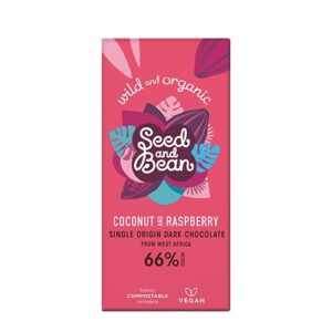 Mørk chokolade 66% Kokos & Hindbær Ø
