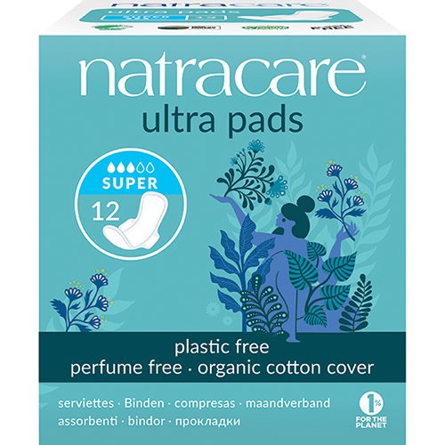 Natracare bind 12 stk SUPER m. vinger 1 Natracare bind 12 stk SUPER m. vinger