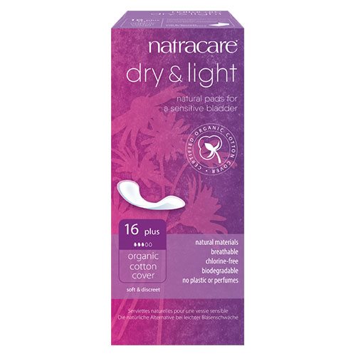 Natracare bind 16 stk Dry&Light plus (inkontinens) 1 Natracare bind 16 stk Dry&Light plus (inkontinens)