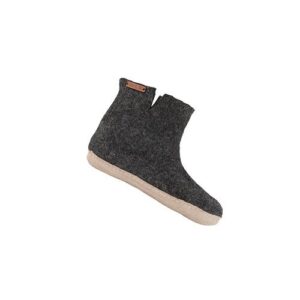 SHU´S hjemmesko med læder sål - Dark Grey 37