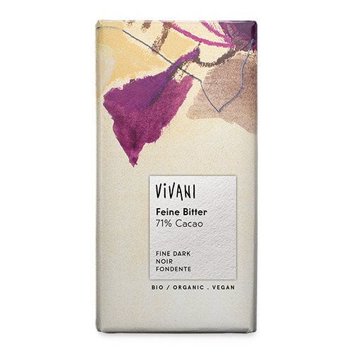 Vivani chokolade bitter 71% Ø 1 Vivani chokolade bitter 71% Ø